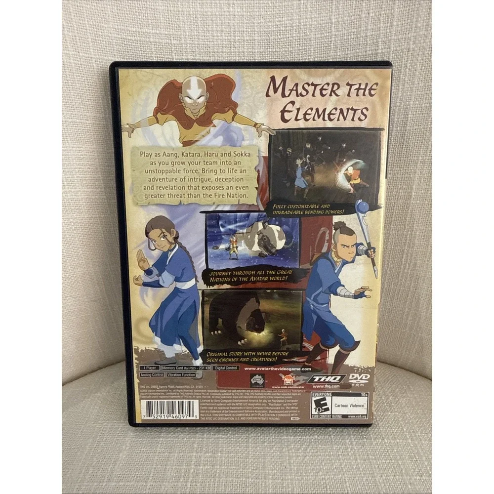 Avatar The Last Airbender PS2 PlayStation 2 - Game & Case‎